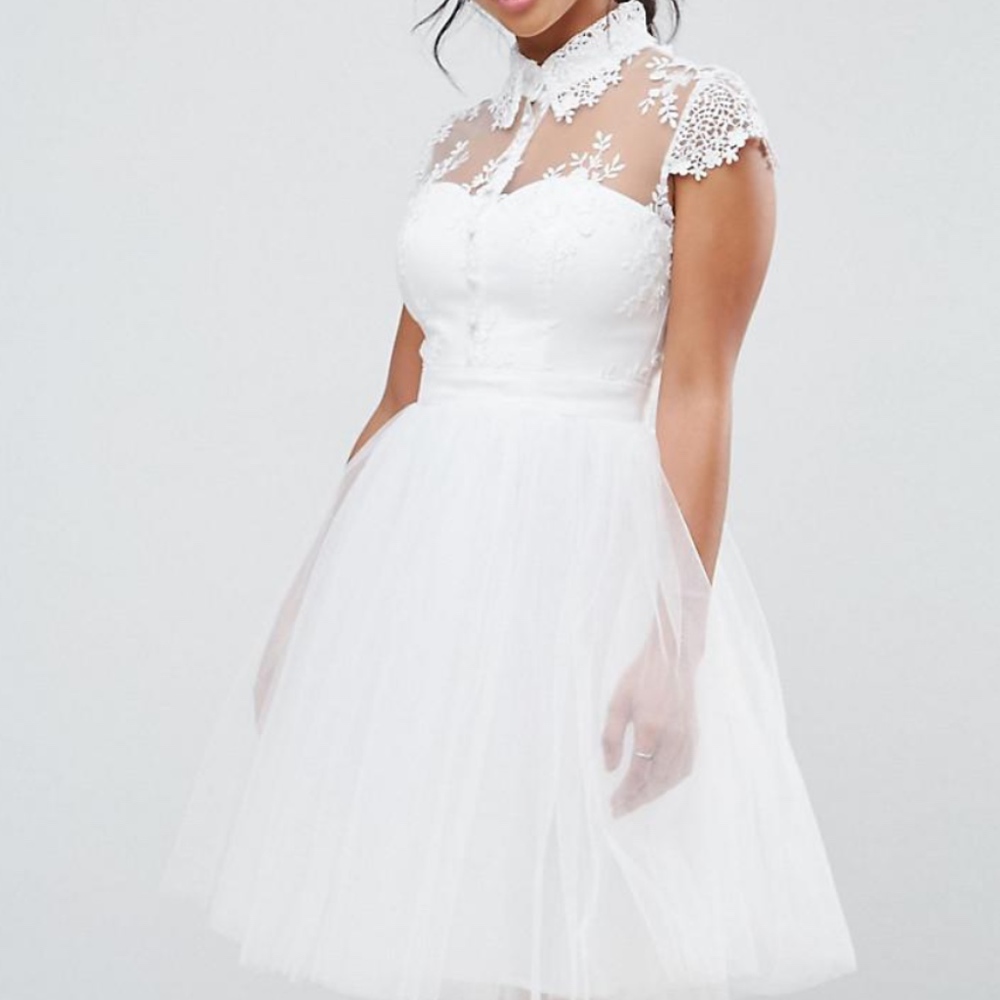 Chi Chi London ASOS tulle lace dress